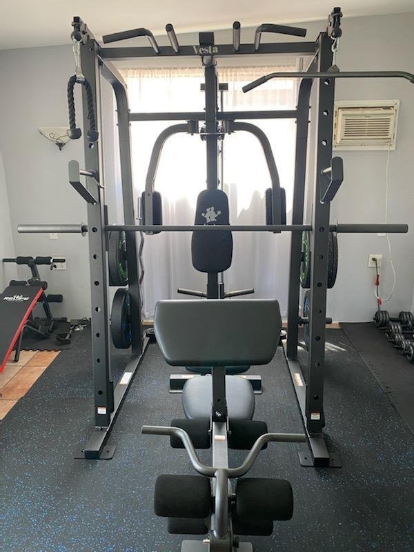 Sm1001 deluxe best sale smith machine