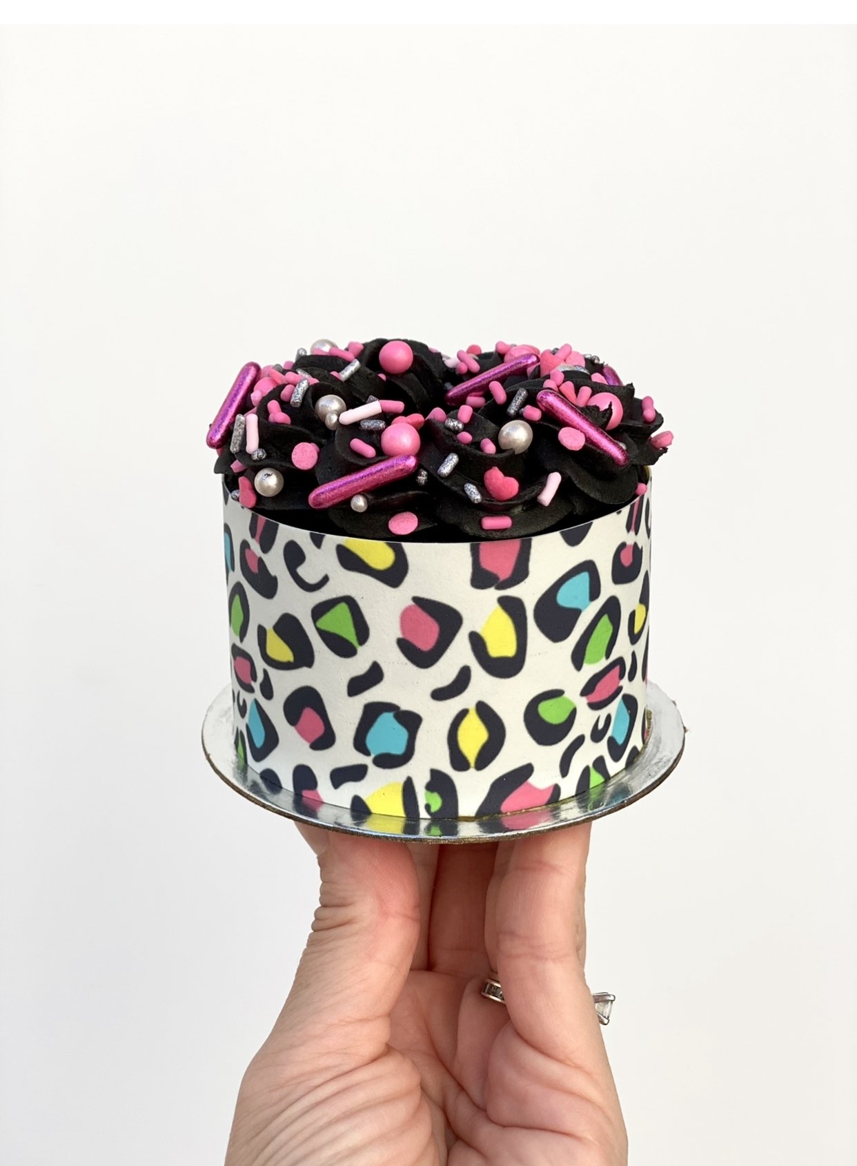 Cheetah cake for the birthday girl. The icing was sooo good. I want to... |  TikTok