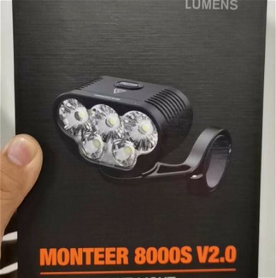 MONTEER 8000S V2.0 Best Mountain Bike Light for Night Riding