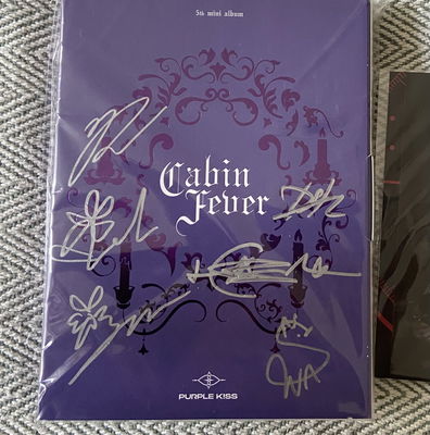 Signed Purple order Kiss Cabin Fever Album