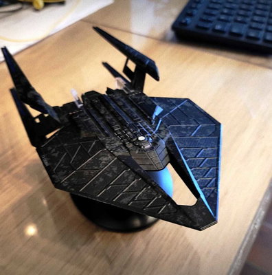 Vaisseau Section 31 Classe Nimrod Star Trek - Collection Eaglemoss - Modèle Détailé