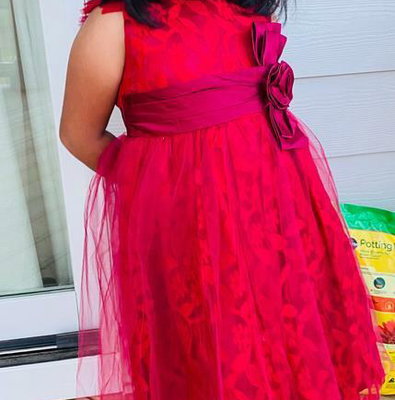 Scarlet Red Flower Girl Dresses | Lace Dresses at Sara Dresses