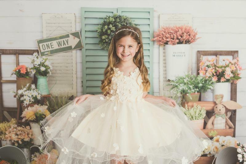 Ivory Flower Girl Dresses | Fast Shipping | Sara Dresses