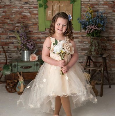 Fiona Flower Girl Dress – Magnolia White