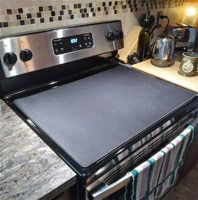 Meliusly® Stove Top Covers for Electric Stove (36x21) - Electric Stove  Cover, Glass Top Stove Cover - Ceramic Glass Cooktop Protector - Full Stove
