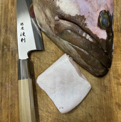 本焼　小型切付包丁　天然砥石で本刃付け済み❗️ 本刃付け（購入時の追加オプション）