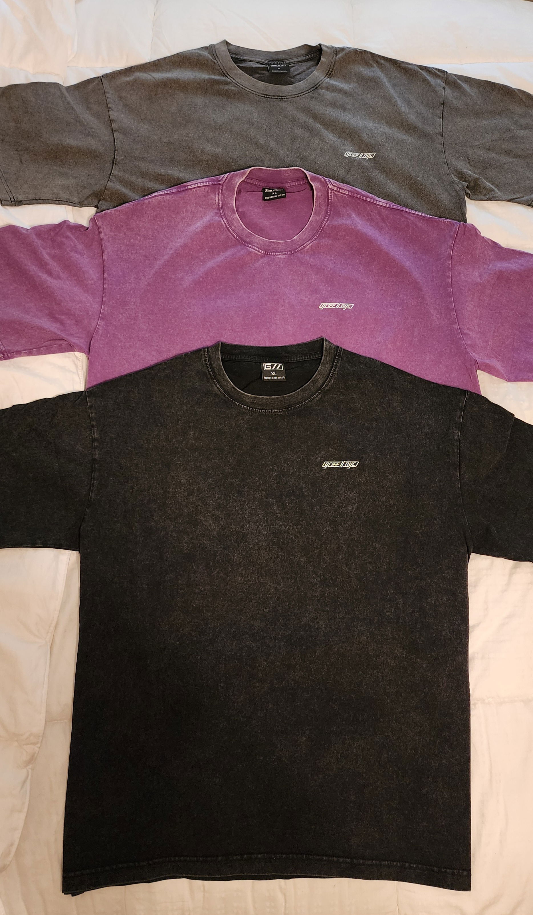 The Faded Tee in Purple Haze, Premium Acid Washed Tee's