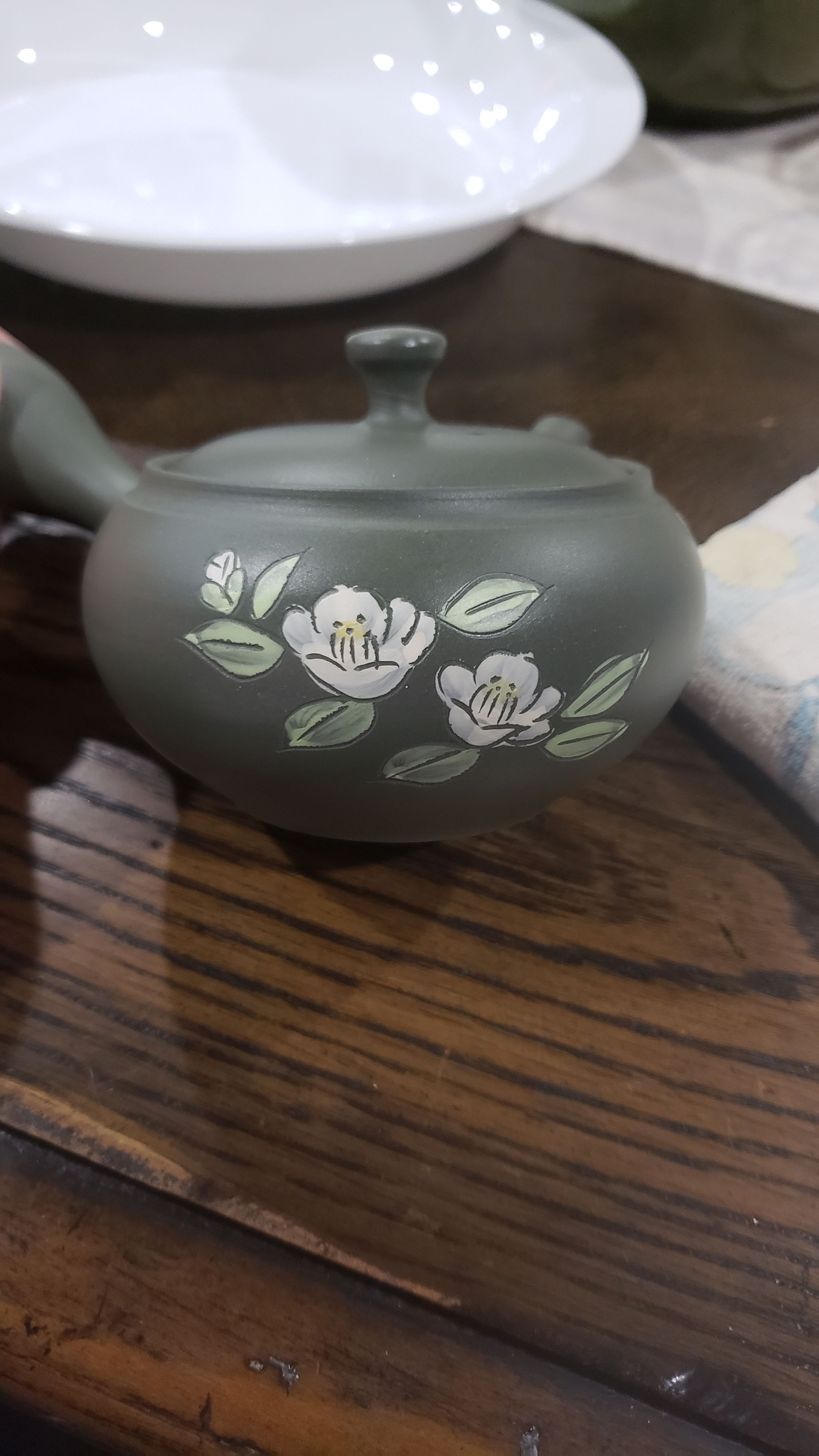 Japanese Kyusu - 春秋窯 Shunju Kiln - Camellia Ryokudei