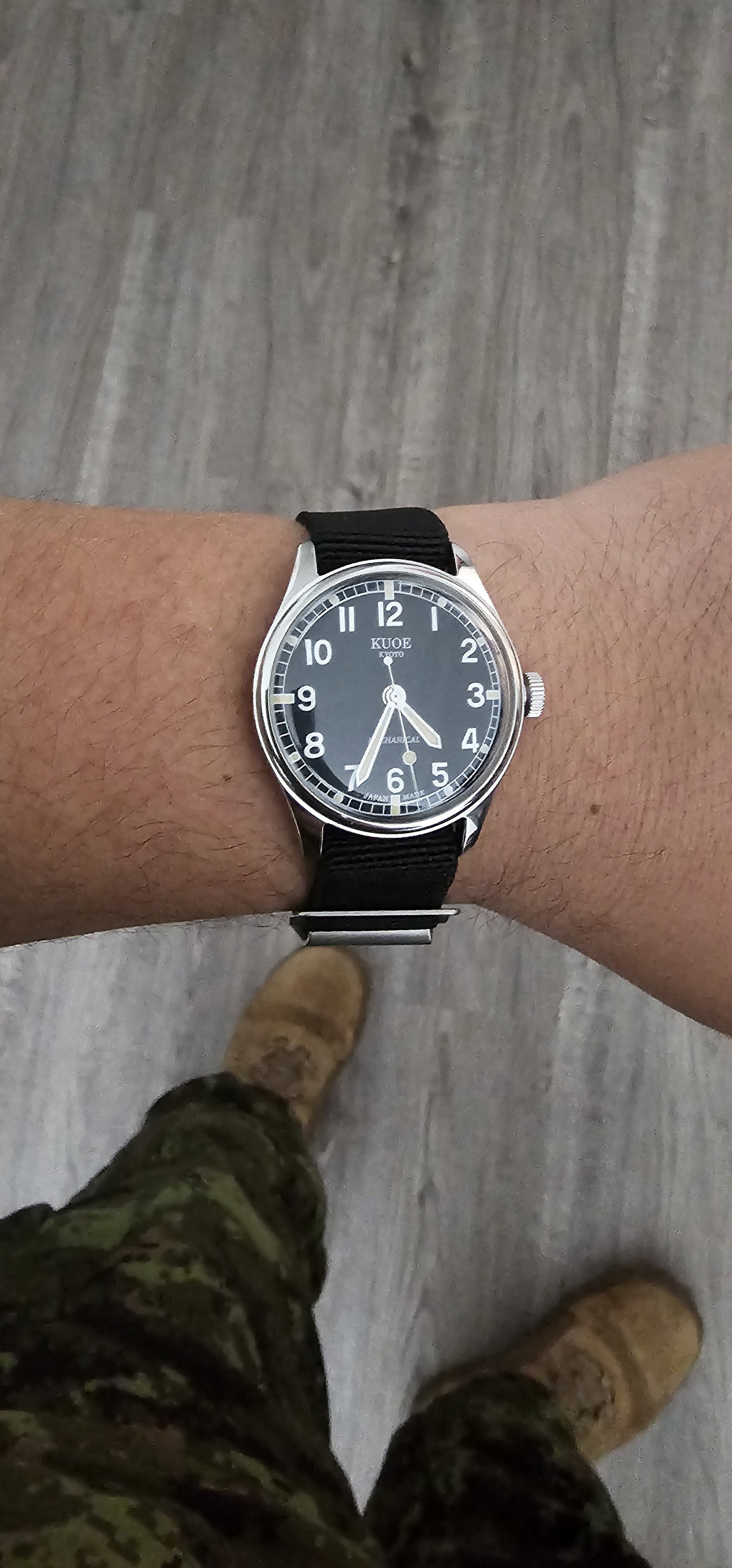 OLD SMITH 90-002 Automatic, Black Dial with Swiss Super-LumiNova