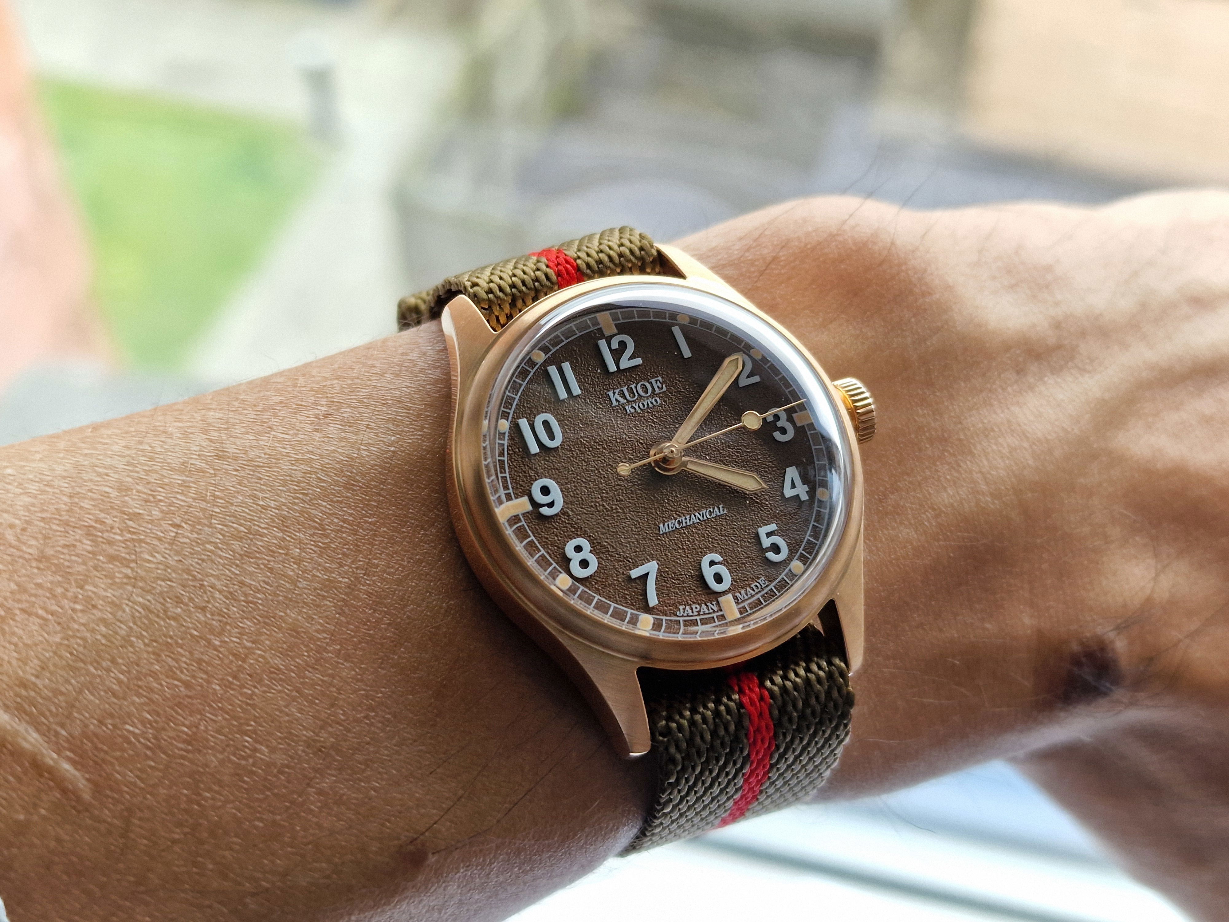 OLD SMITH 90-002 35mm Version Bronze Case Brown Dial No-Date