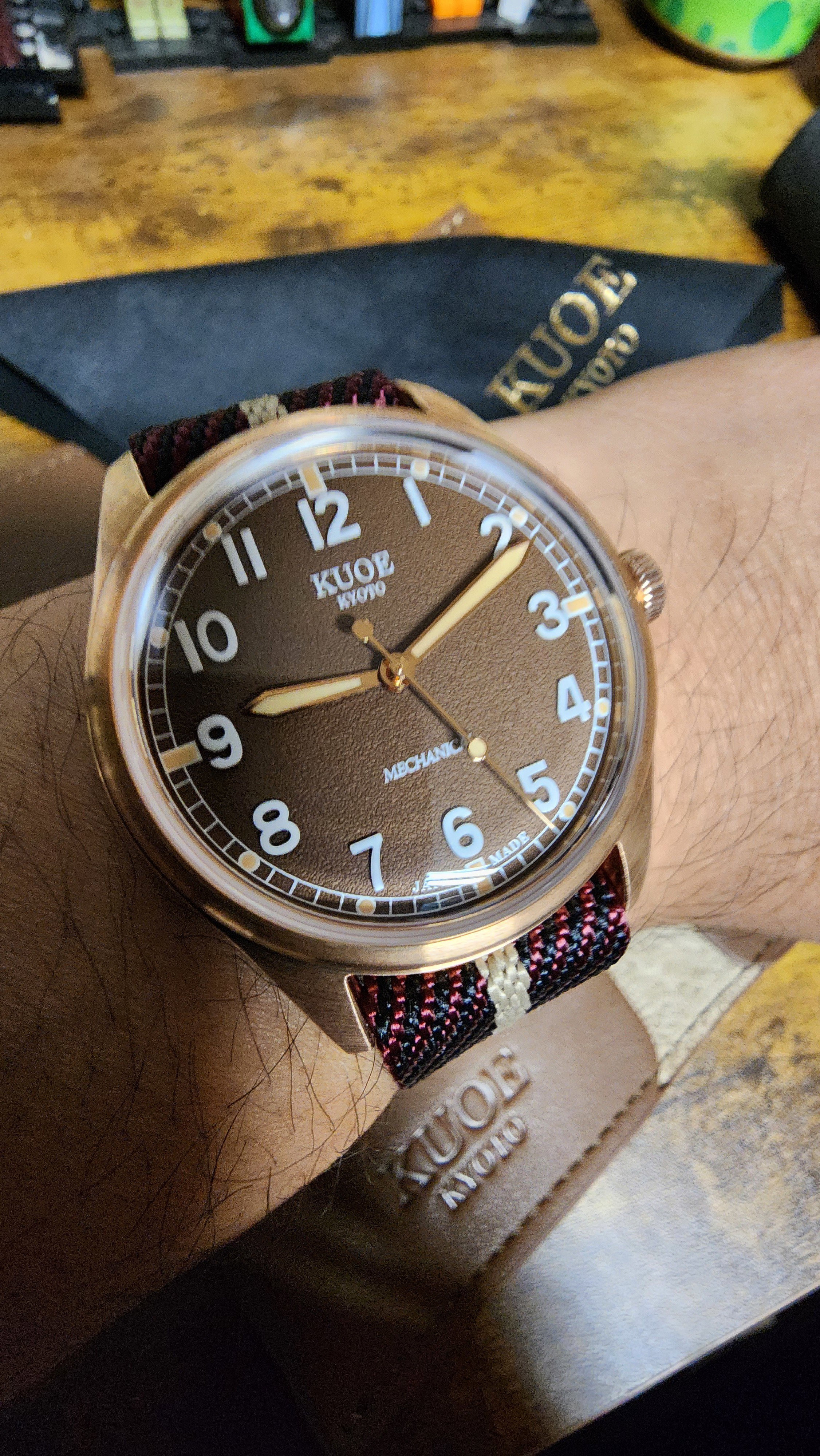OLD SMITH 90-002 38mm Version Bronze Case Brown Dial | Kuoe Kyoto