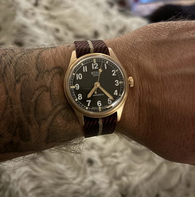 OLD SMITH 90-002 35mm Version Bronze Case Black Dial No-Date