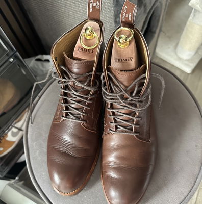 Pre shined boots online