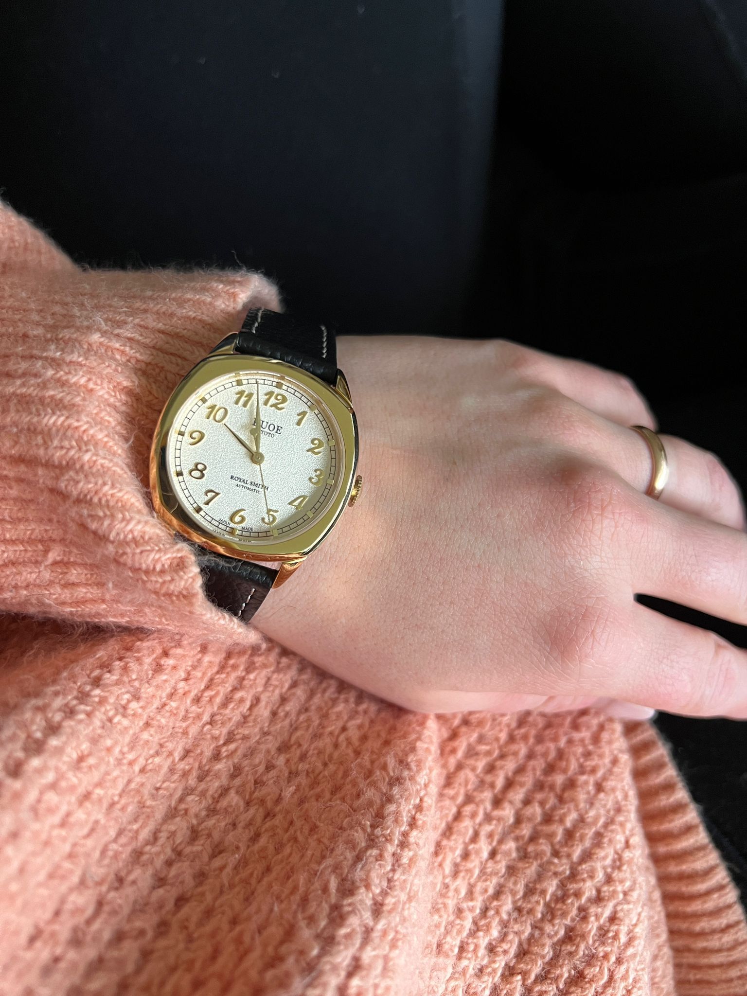 ROYAL SMITH 90-008 Gold case with gold indices dial | Kuoe