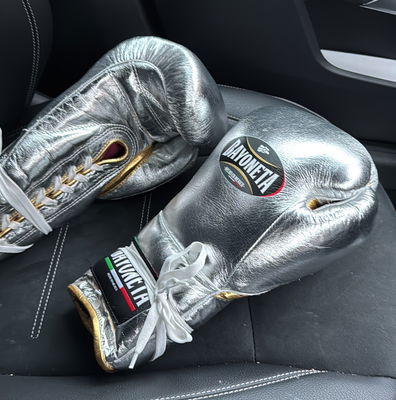 No Boxing No Life Fight Gloves - Pine Green/ Gold Boxing Gloves