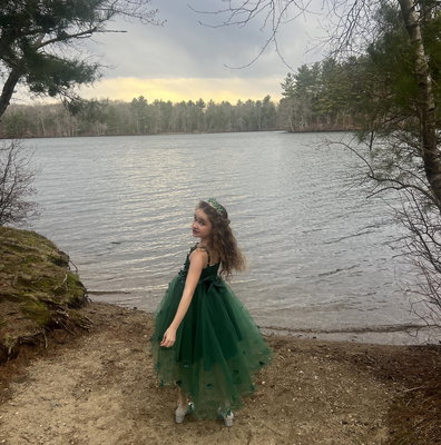 what color shoes do you wear with green dress Valencia Ruffle Organza Baby Doll Dresses main image 0