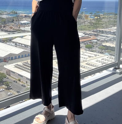 Milo Pant - Black Soft Ponte | Allison Izu