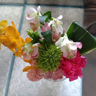 花束と花瓶のセット
