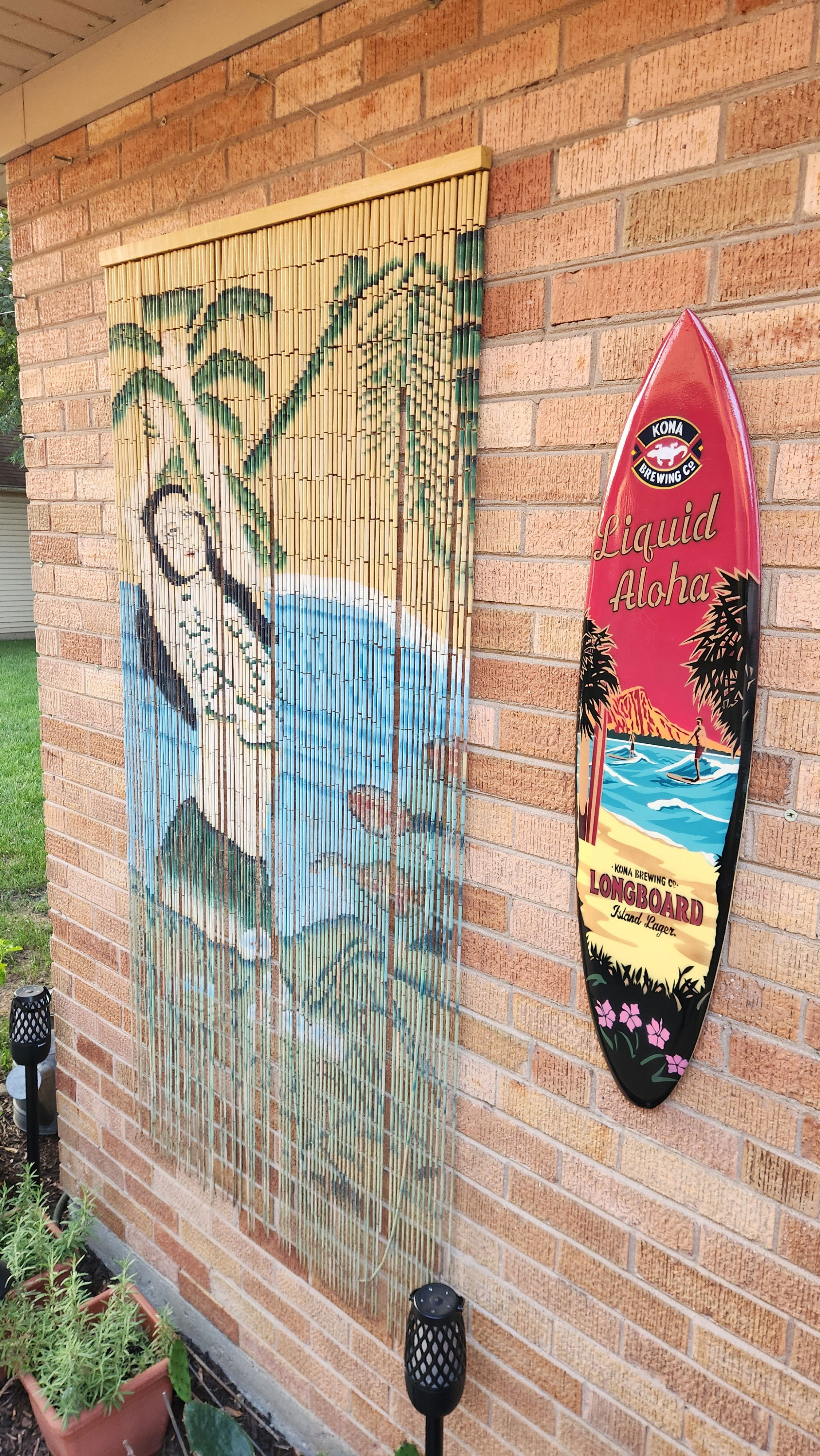 Kona Brewing Long Board Hawaii Airbrushed Surfboard 39