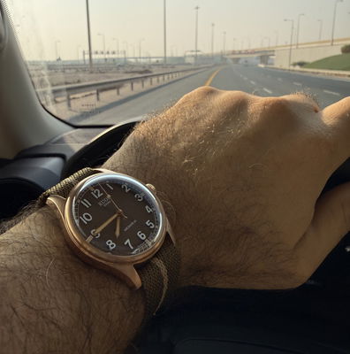 OLD SMITH 90-002 38mm Version Bronze Case Brown Dial | Kuoe Kyoto