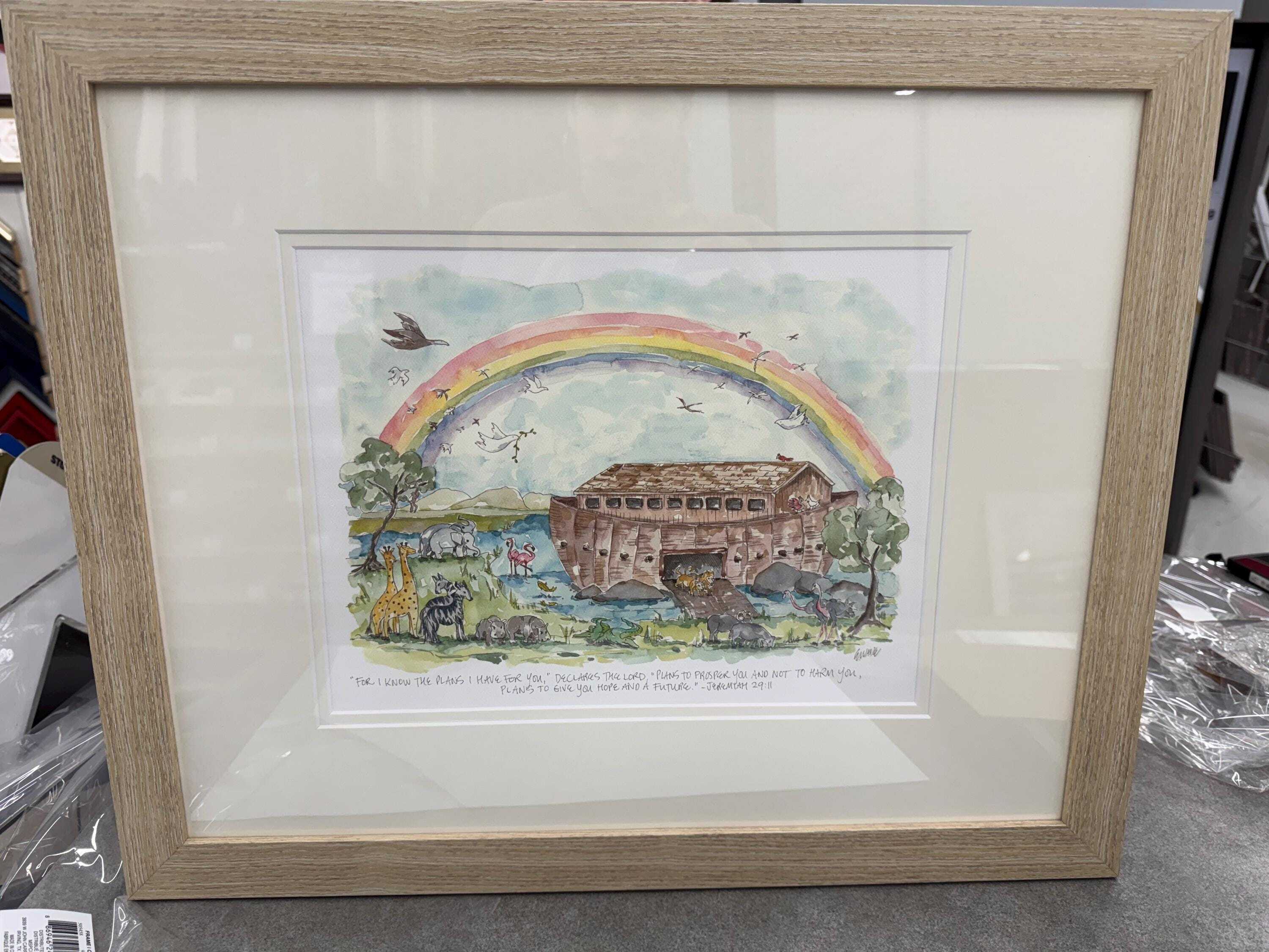 Noah's Ark Watercolor