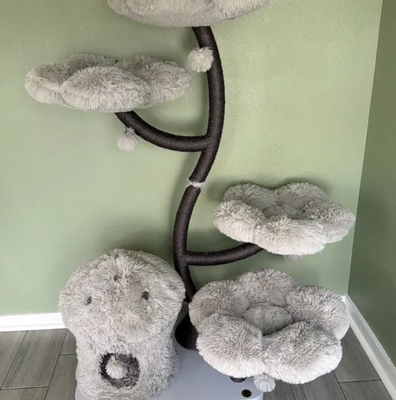 Graphite Grey Eden: The Ultimate Garden of Flowers Cat Tree