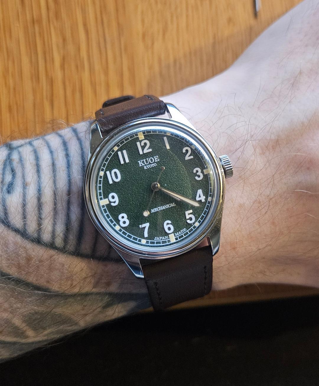 OLD SMITH 90-002 Automatic, Green Dial with Swiss Super-LumiNova