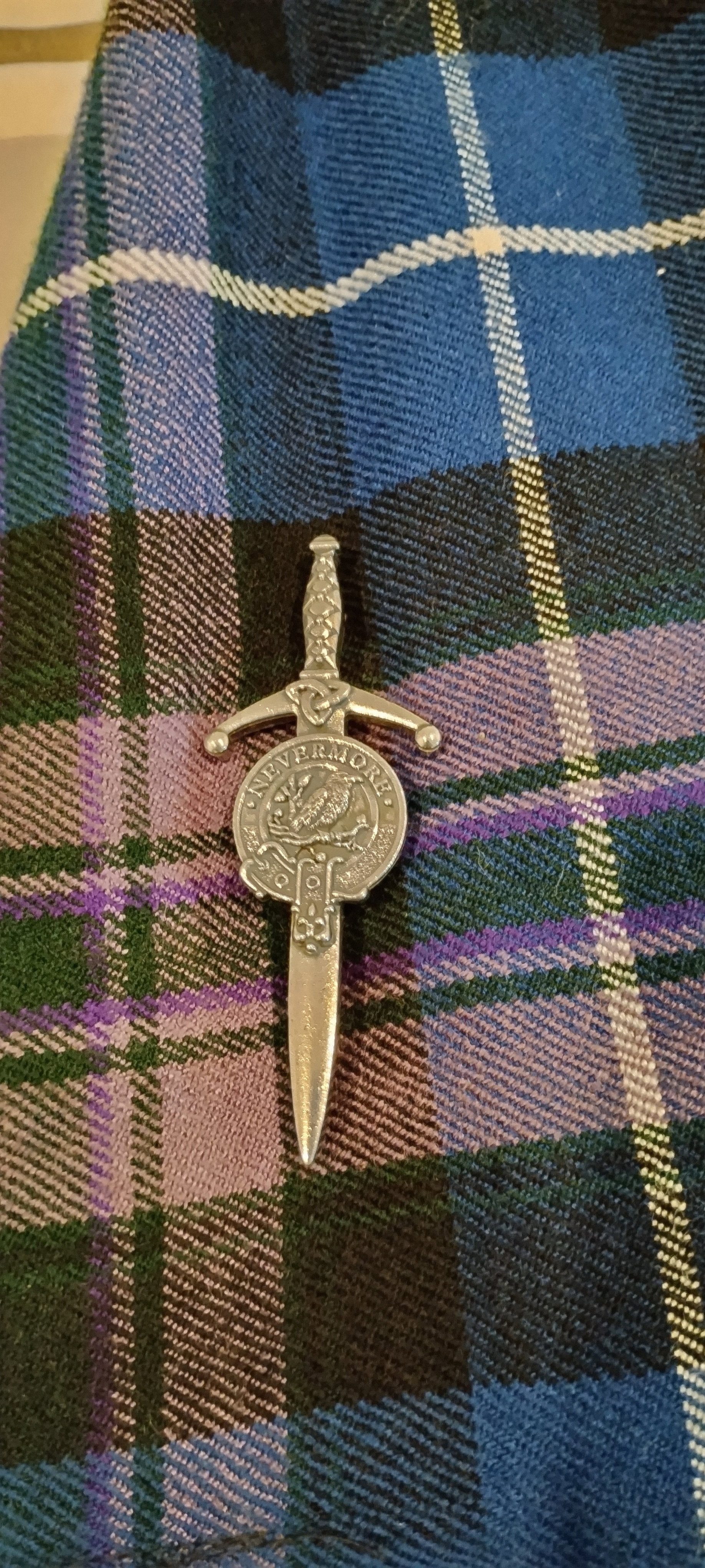 Premium Celtic Cross Swirl Kilt Pin - Copper Finish | UT Kilts