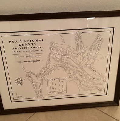 Affiche PGA TPC Scottsdale – Trou N°15, 25x19, Non Encadrée, Occasion