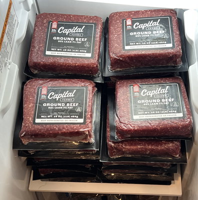 Capital Farms: Grass Fed Ground Beef (73/27)