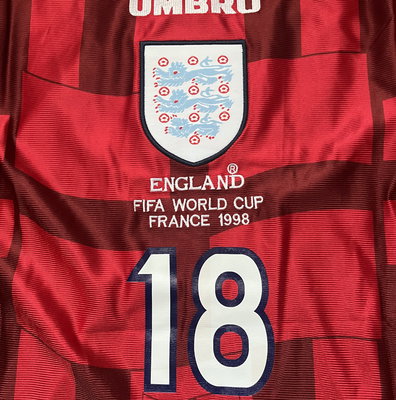 England 1998 Home L/S Jersey | Ultimate 8 UK